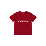 CREATION Çocuk Tişört — Kırmızı — ön görünüm