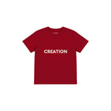 CREATION Çocuk Tişört — Kırmızı — ön görünüm
