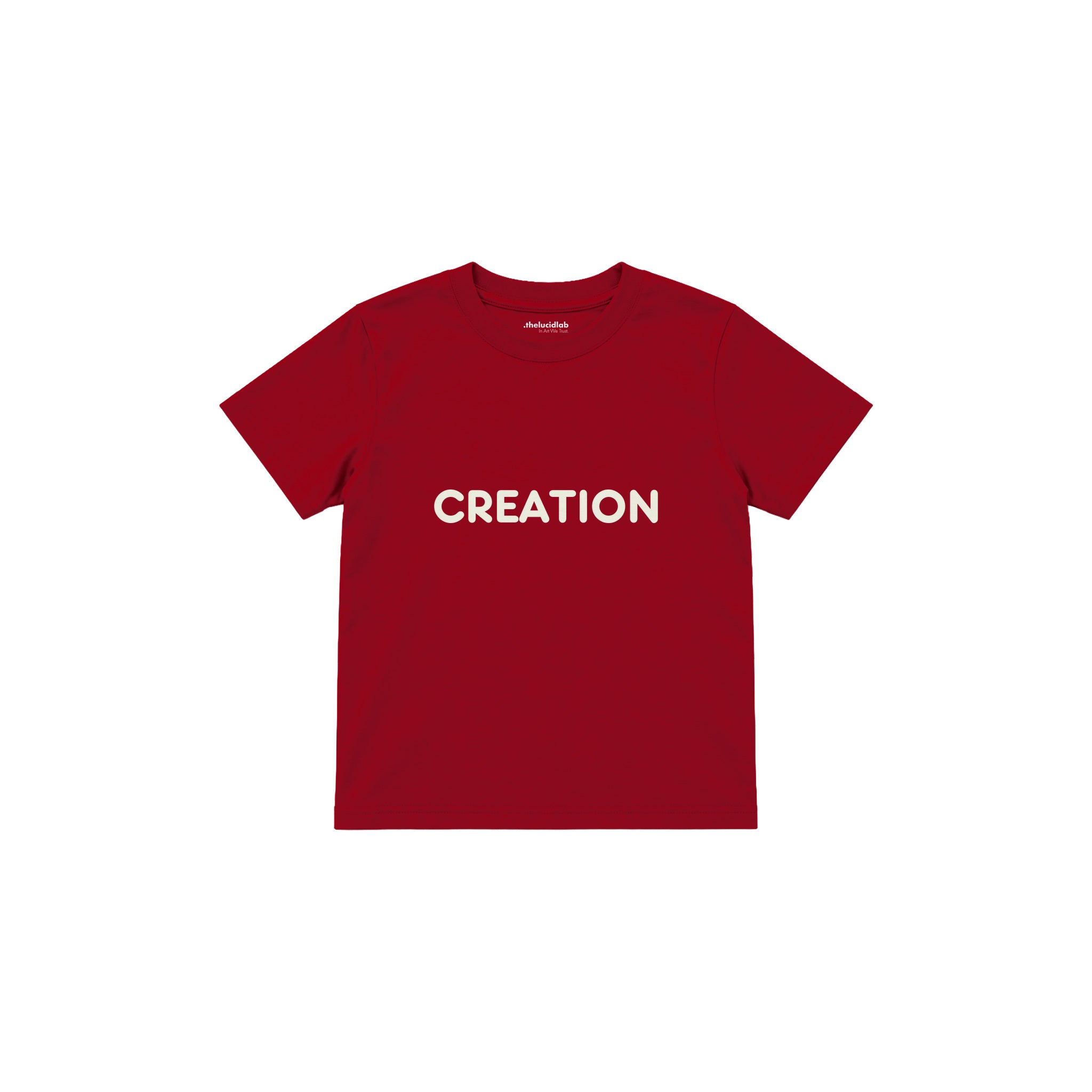 CREATION Çocuk Tişört — Kırmızı — ön görünüm