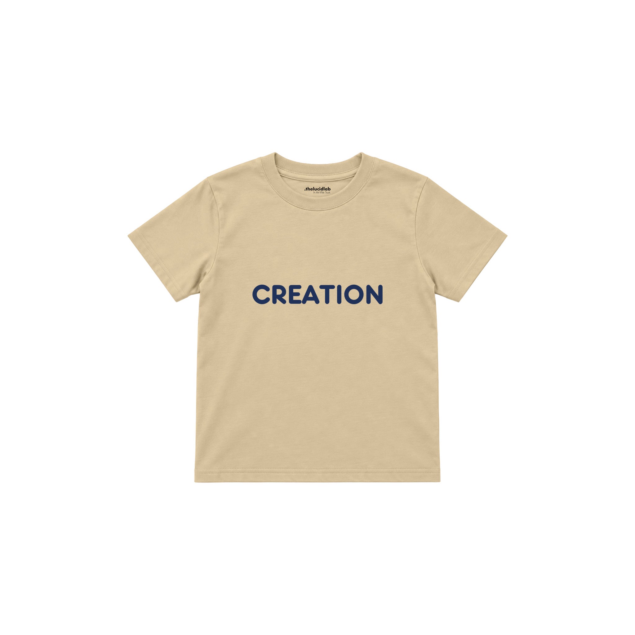 CREATION Çocuk Tişört — Krem — ön görünüm
