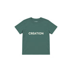 CREATION Çocuk Tişört — Yeşil — ön görünüm