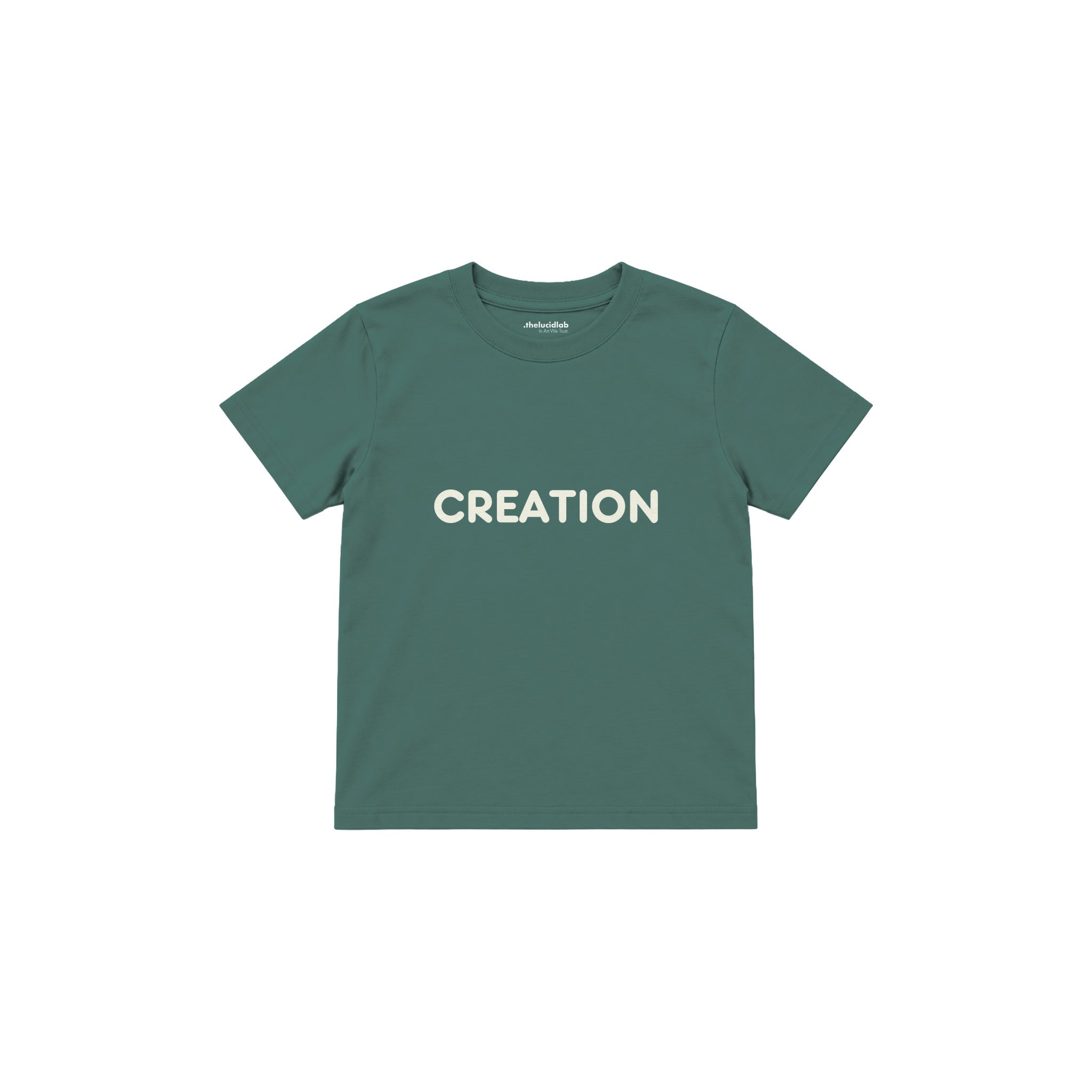 CREATION Çocuk Tişört — Yeşil — ön görünüm