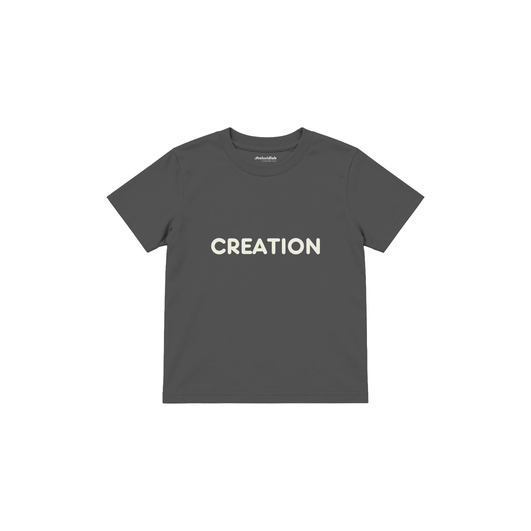 CREATION Çocuk Tişört — Antrasit — ön görünüm