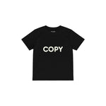 COPY Çocuk Tişört — Siyah — ön görünüm