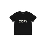 COPY Çocuk Tişört — Siyah — ön görünüm