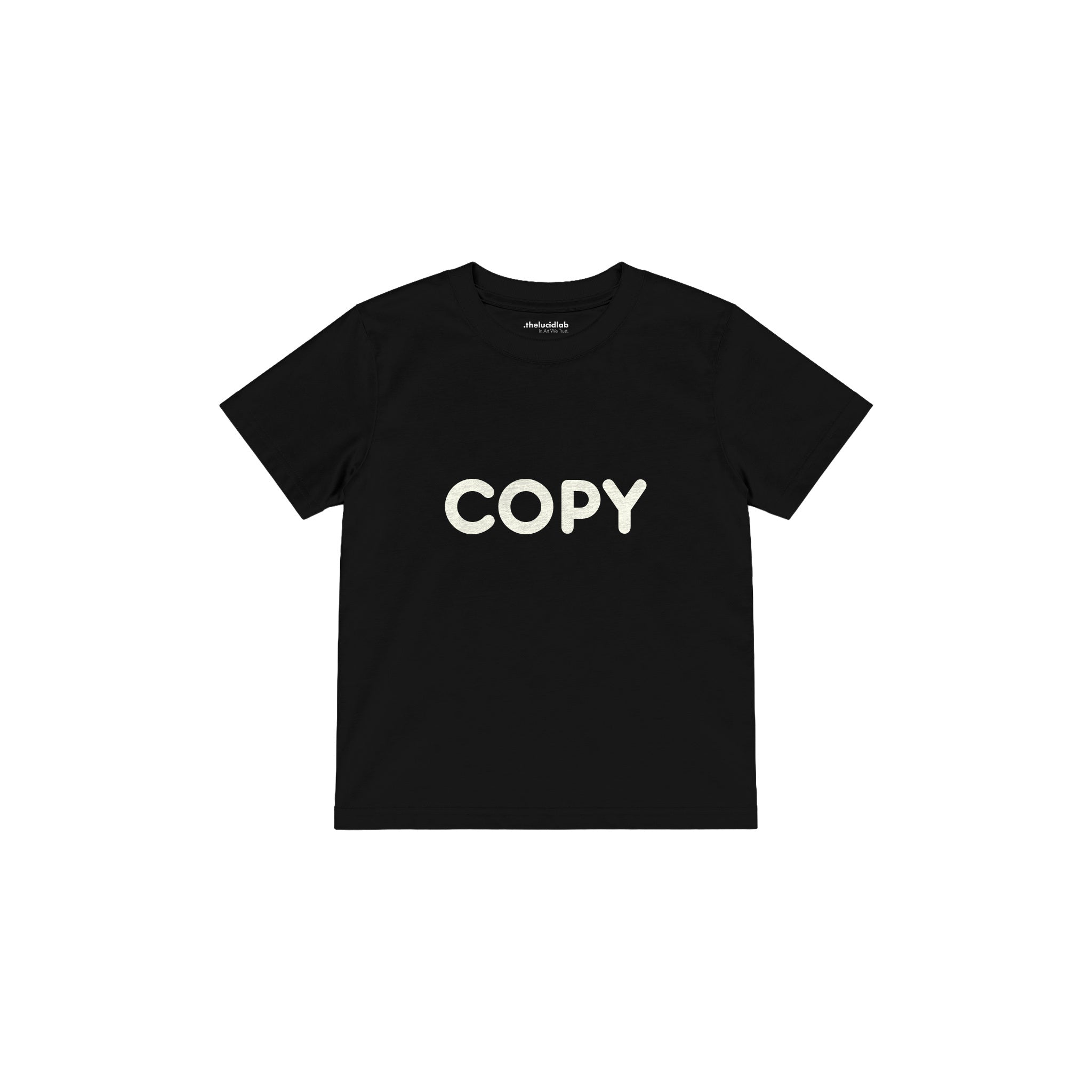 COPY Çocuk Tişört — Siyah — ön görünüm