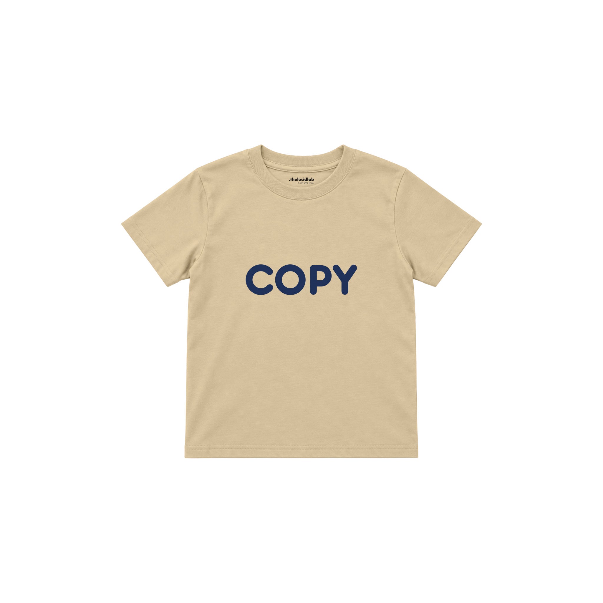 COPY Çocuk Tişört — Krem — ön görünüm