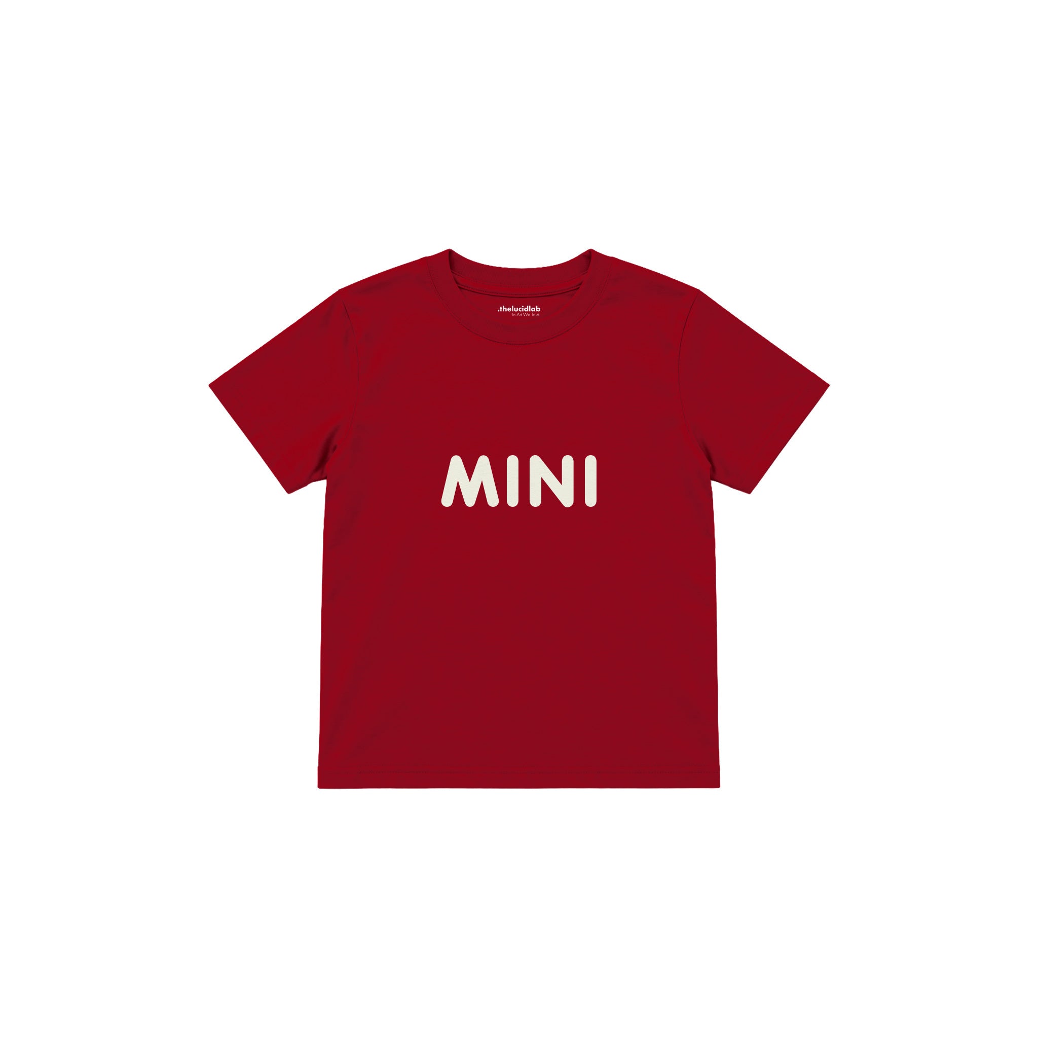 MINI Çocuk Tişört — Kırmızı — ön görünüm