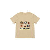 Slow Days Çocuk Tişört — Krem — arka görünüm