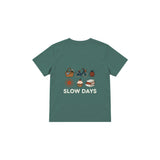 Slow Days Çocuk Tişört — Yeşil — arka görünüm