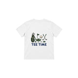 Tee Time Çocuk Tişört — Beyaz — arka görünüm