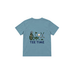 Tee Time Çocuk Tişört — Çelik Mavi — arka görünüm