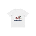 Ride All Day Çocuk Tişört — Beyaz — arka görünüm