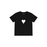 Little Heart Çocuk Tişört — Siyah — ön görünüm