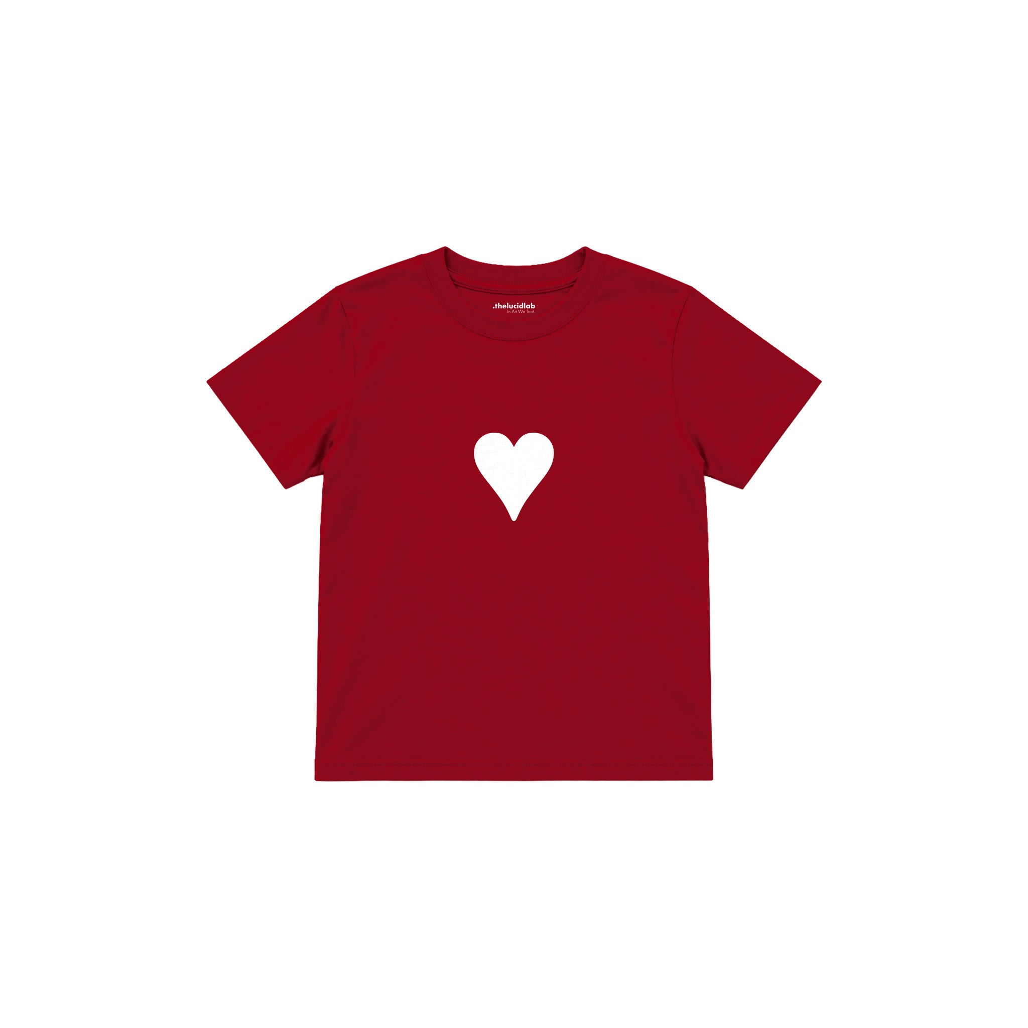 Little Heart Çocuk Tişört — Kırmızı — ön görünüm