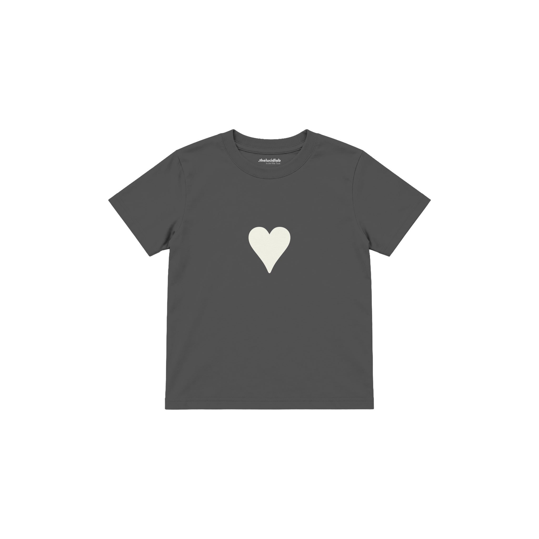 Little Heart Çocuk Tişört — Antrasit — ön görünüm