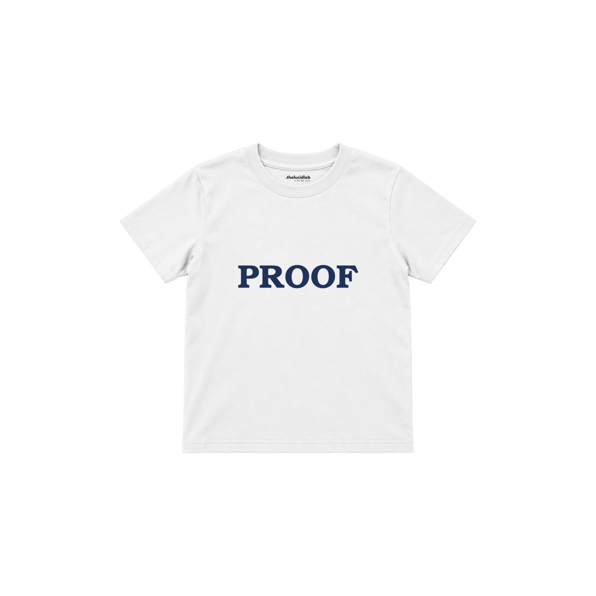 Proof Çocuk Tişört — Beyaz — ön görünüm