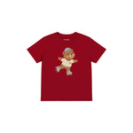 Roller Bear Çocuk Tişört — Kırmızı — ön görünüm