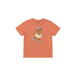 Roller Bear Çocuk Tişört — Somon — ön görünüm