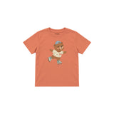 Roller Bear Çocuk Tişört — Somon — ön görünüm