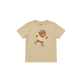 Roller Bear Çocuk Tişört — Krem — ön görünüm