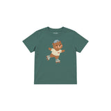Roller Bear Çocuk Tişört — Yeşil — ön görünüm