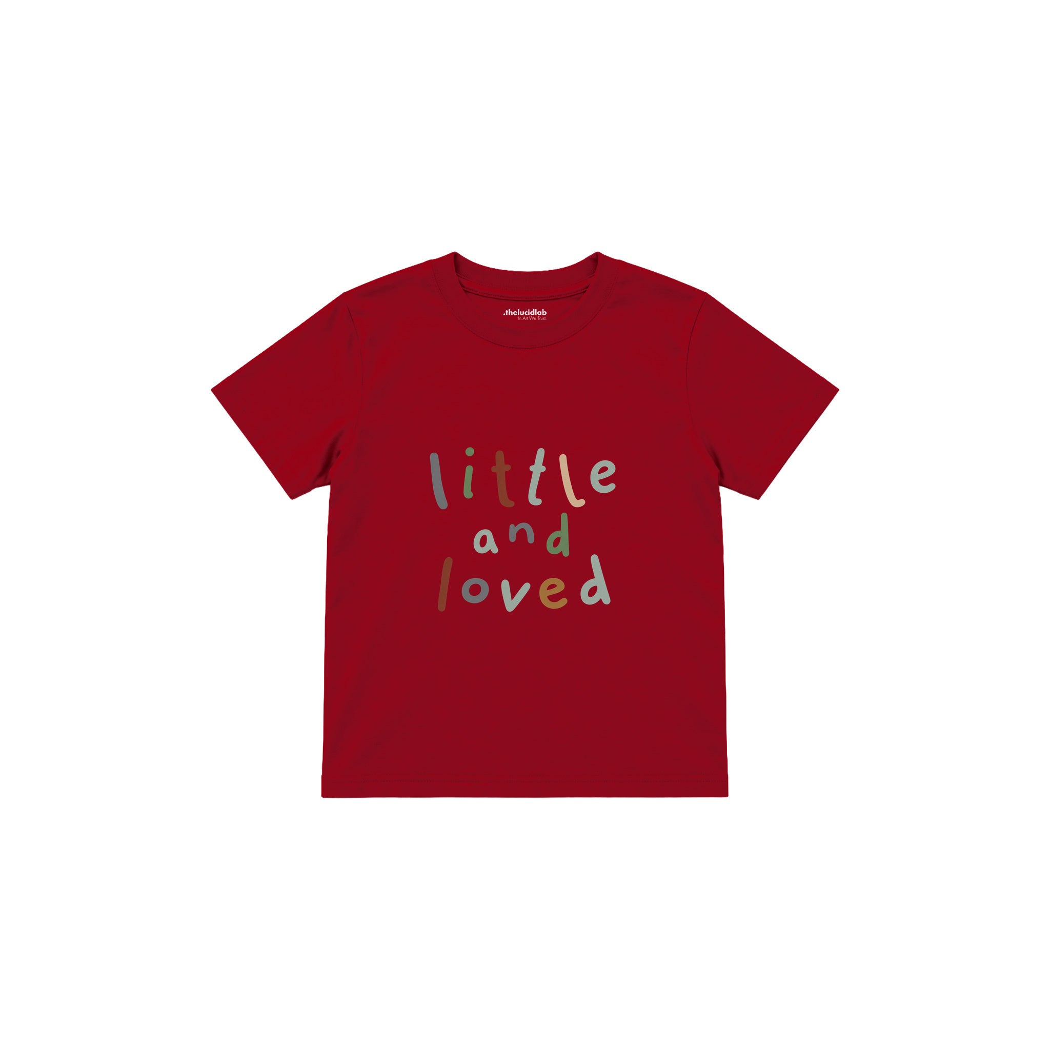 Little and Loved Çocuk Tişört — Kırmızı — ön görünüm