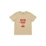 Mom Plus Dad Çocuk Tişört — Krem — ön görünüm