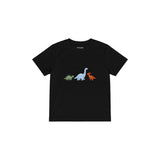Dino Friends Çocuk Tişört — Siyah — ön görünüm