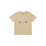 Dino Friends Çocuk Tişört — Krem — ön görünüm