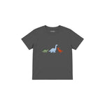 Dino Friends Çocuk Tişört — Antrasit — ön görünüm