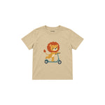 Little Scooter Lion Çocuk Tişört — Krem — ön görünüm