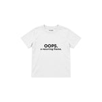 Oops Again Çocuk Tişört — Beyaz — ön görünüm
