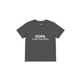 Oops Again Çocuk Tişört — Antrasit — ön görünüm