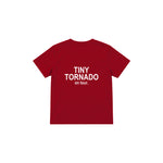Tiny Tornado Çocuk Tişört — Kırmızı — arka görünüm