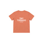Tiny Tornado Çocuk Tişört — Somon — arka görünüm