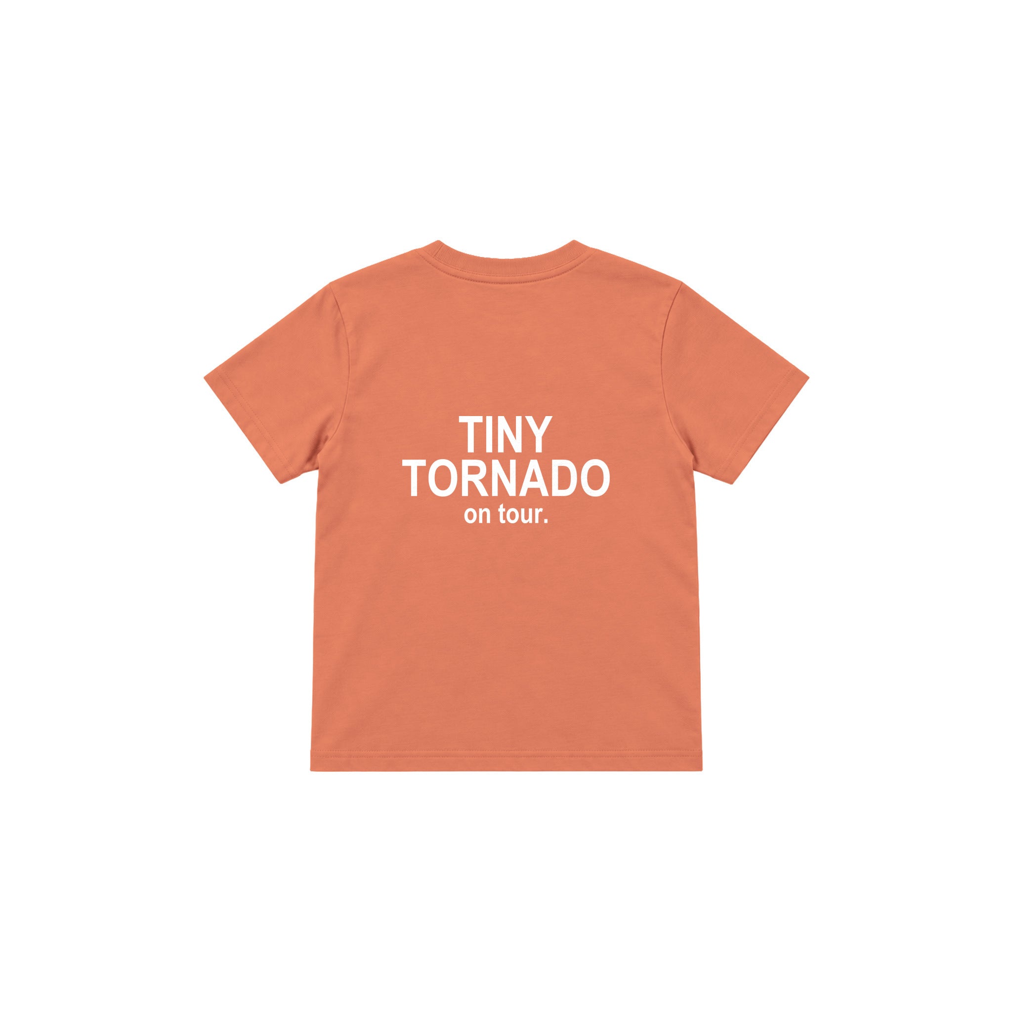 Tiny Tornado Çocuk Tişört — Somon — arka görünüm