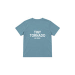 Tiny Tornado Çocuk Tişört — Çelik Mavi — arka görünüm