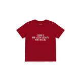 Chief Imagination Çocuk Tişört — Kırmızı — ön görünüm