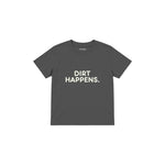 Dirt Happens Çocuk Tişört — Antrasit — ön görünüm
