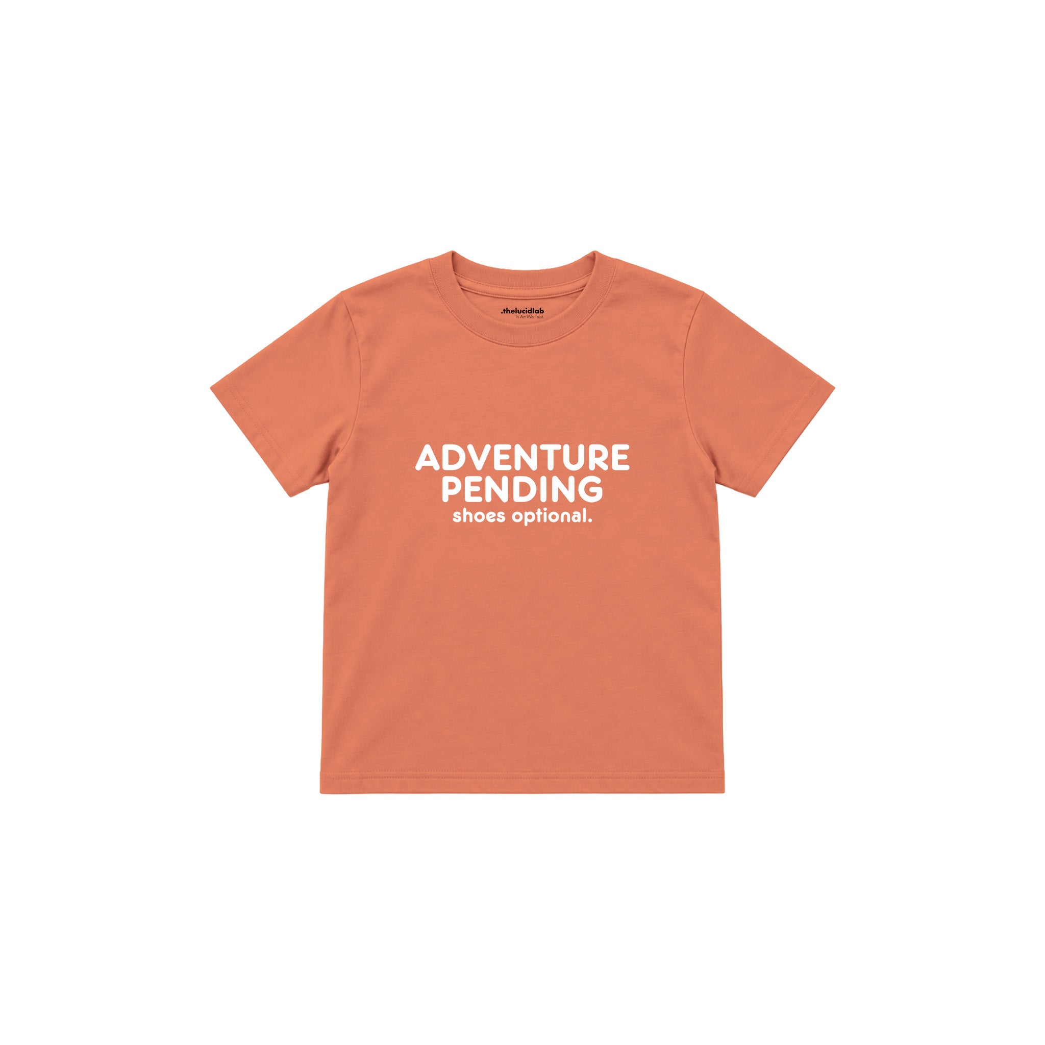 Adventure Pending Çocuk Tişört — Somon — ön görünüm
