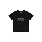 Pajama Enthusiast Çocuk Tişört — Siyah — ön görünüm