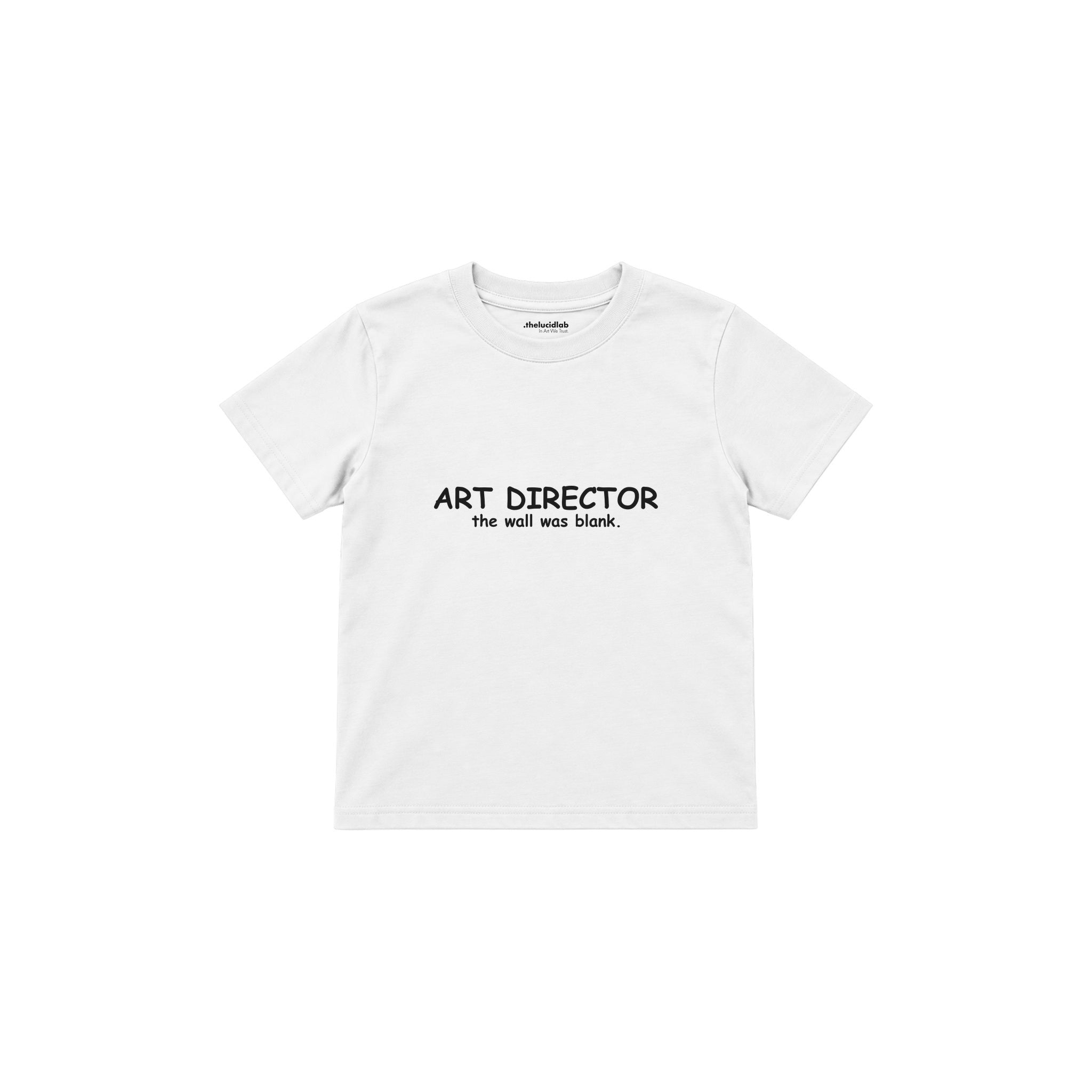Art Director Çocuk Tişört — Beyaz — ön görünüm