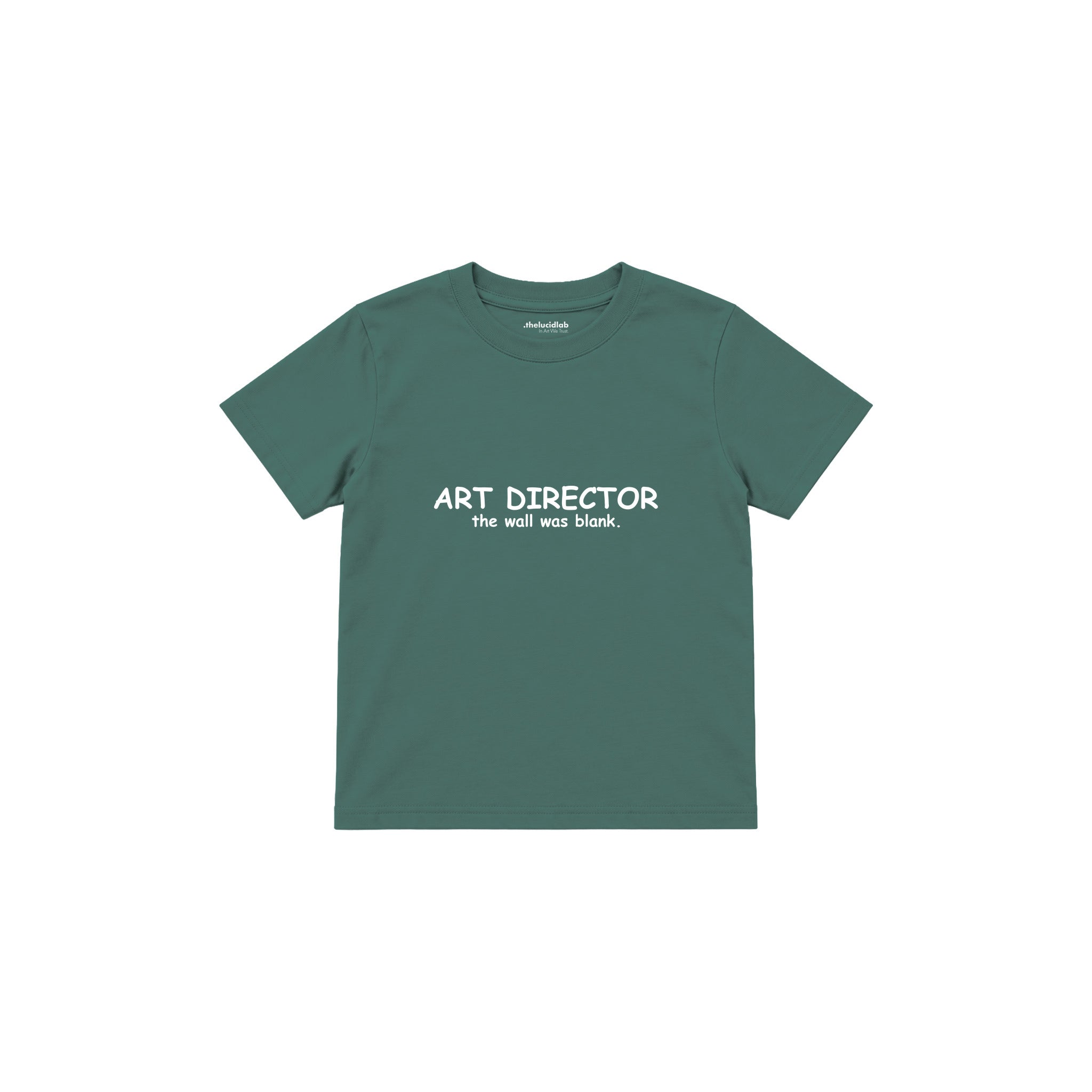 Art Director Çocuk Tişört — Yeşil — ön görünüm