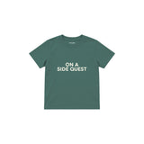Side Quest Çocuk Tişört — Yeşil — ön görünüm