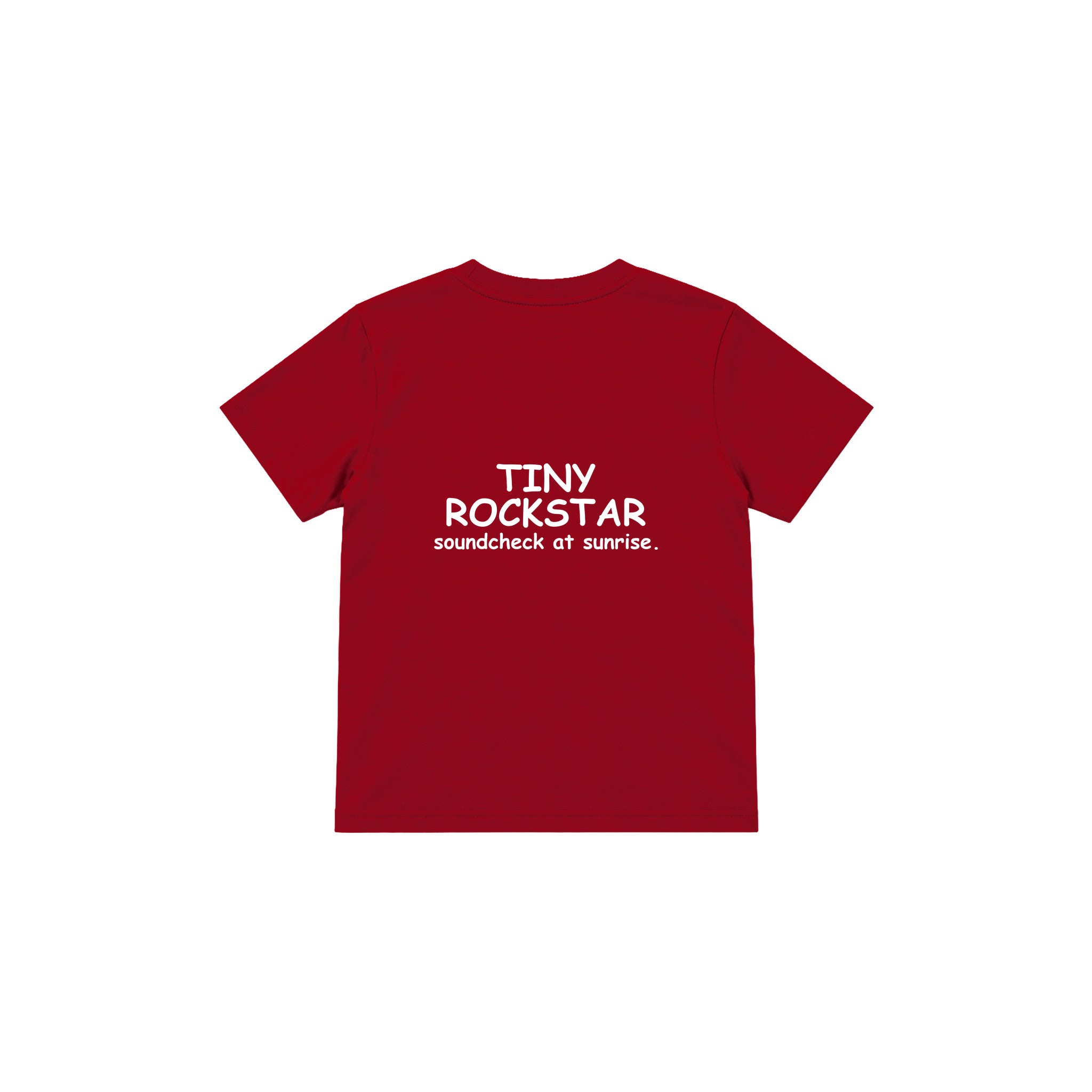 Tiny Rockstar Çocuk Tişört — Kırmızı — arka görünüm