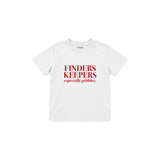 Finders Keepers Çocuk Tişört — Beyaz — ön görünüm
