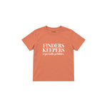 Finders Keepers Çocuk Tişört — Somon — ön görünüm