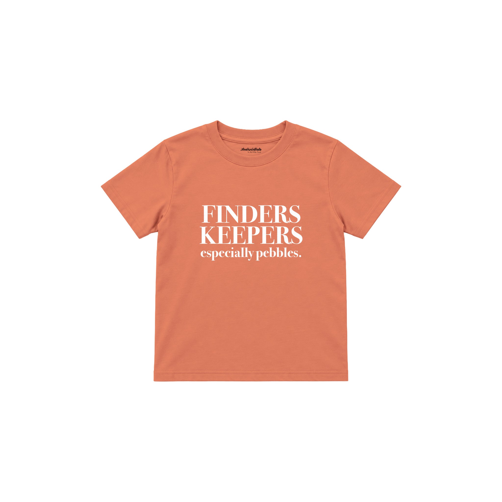 Finders Keepers Çocuk Tişört — Somon — ön görünüm