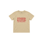 Finders Keepers Çocuk Tişört — Krem — ön görünüm